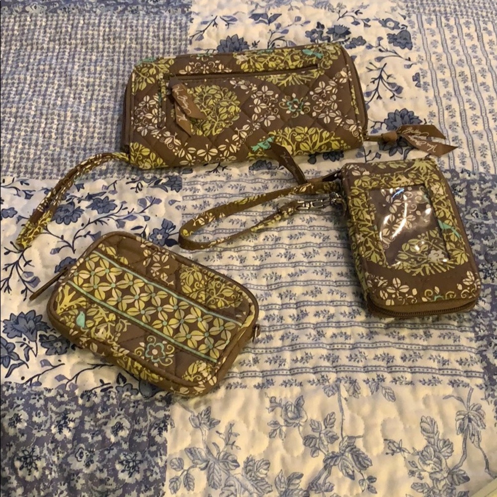 Vera Bradley Bird in a Tree Wallet Wristlet Coin